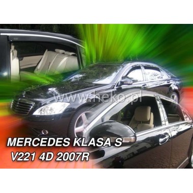 Дефлекторы боковых окон Team Heko для Mercedes S V221 Long (2007-2013) бренд – Team HEKO главное фото
